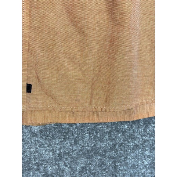 Gap Relaxed Button Up Shirt Mens Size XXL Orange Long Sleeve Chest Pocket - Picture 9 of 9